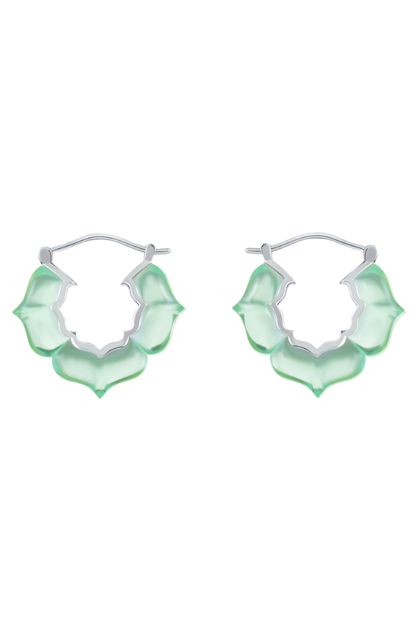 Celadon Green JELLY PATTERN Earrings