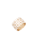 White Porcelain Persimmon Calyx Wide Ring