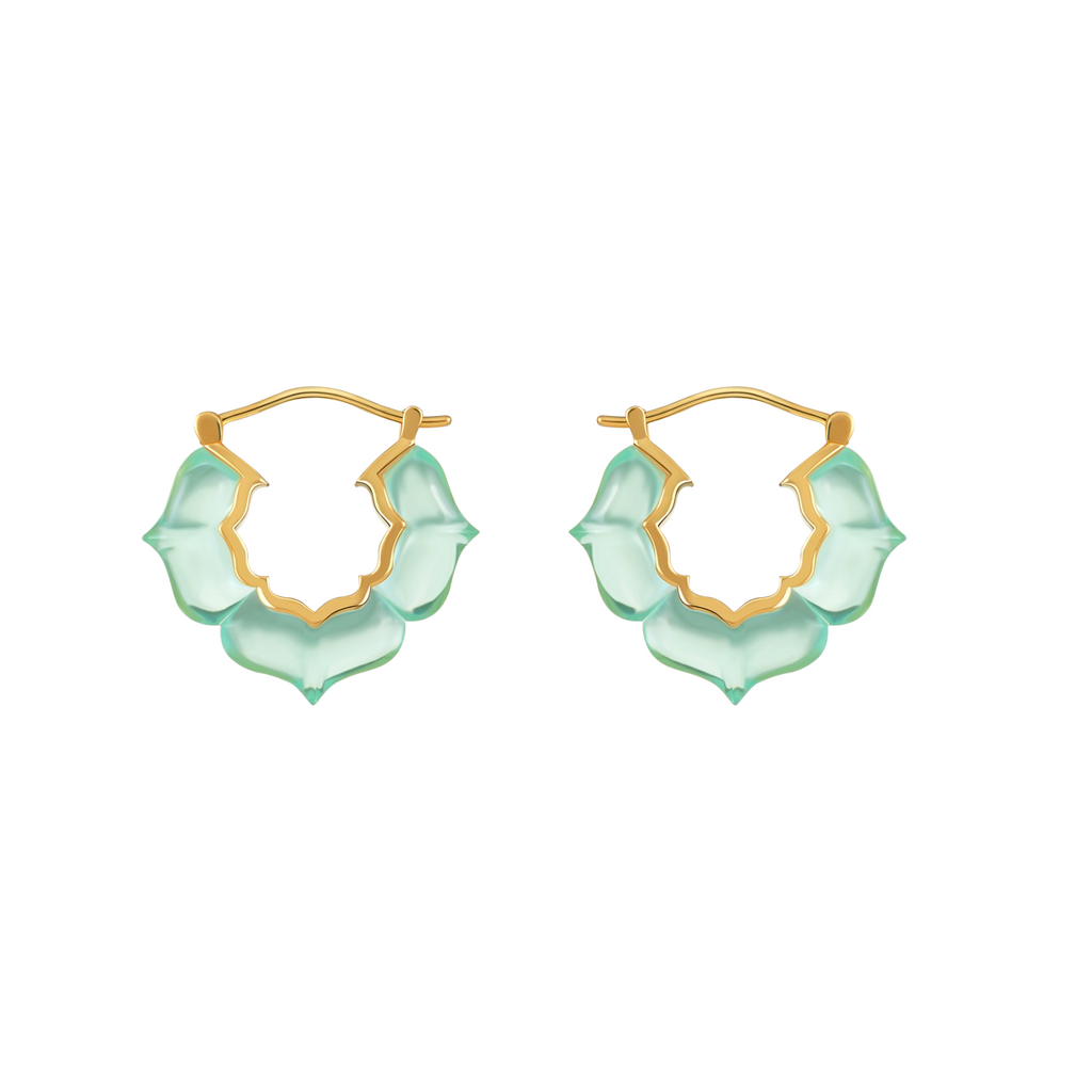 Celadon Green JELLY PATTERN Earrings